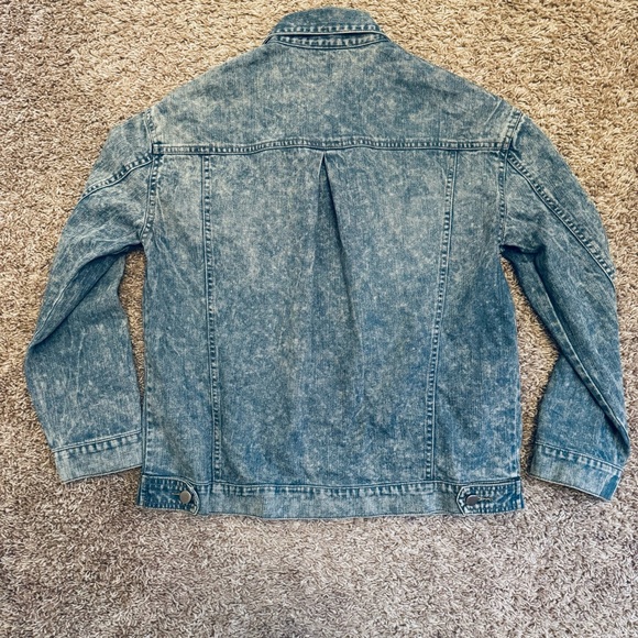 Ellison Women’s 90s Blue Acid Wash Denim Jacket – Size Medium - Picture 10 of 13